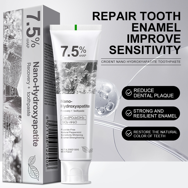 Teeth Whitening At Home - 1/3pcs 7.5% Hydroxyphosphate Gray Stone Toothpaste