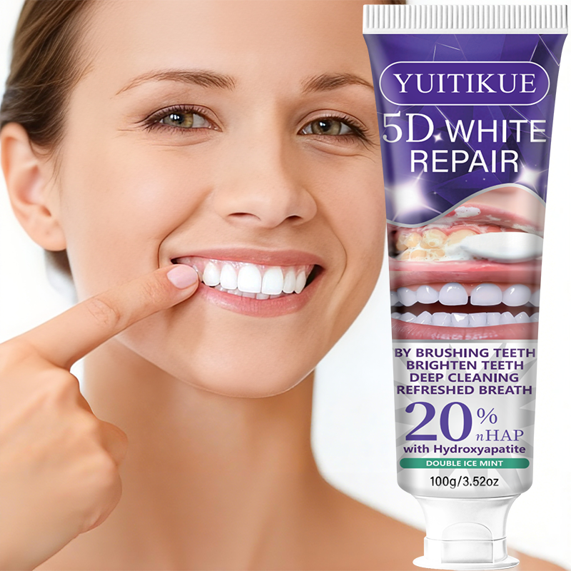 Teeth Whitening At Home - 5D White Repair Toothpaste 100g -