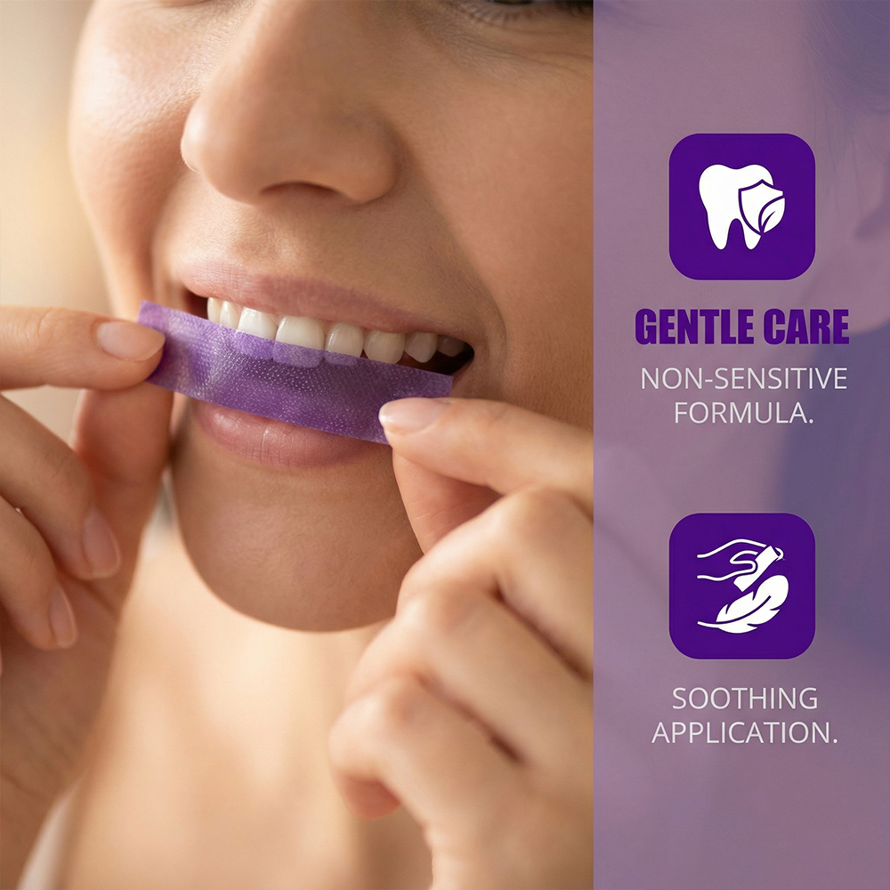Purple Teeth Whitening Strips- - Teeth Whitening Home Kit review and price