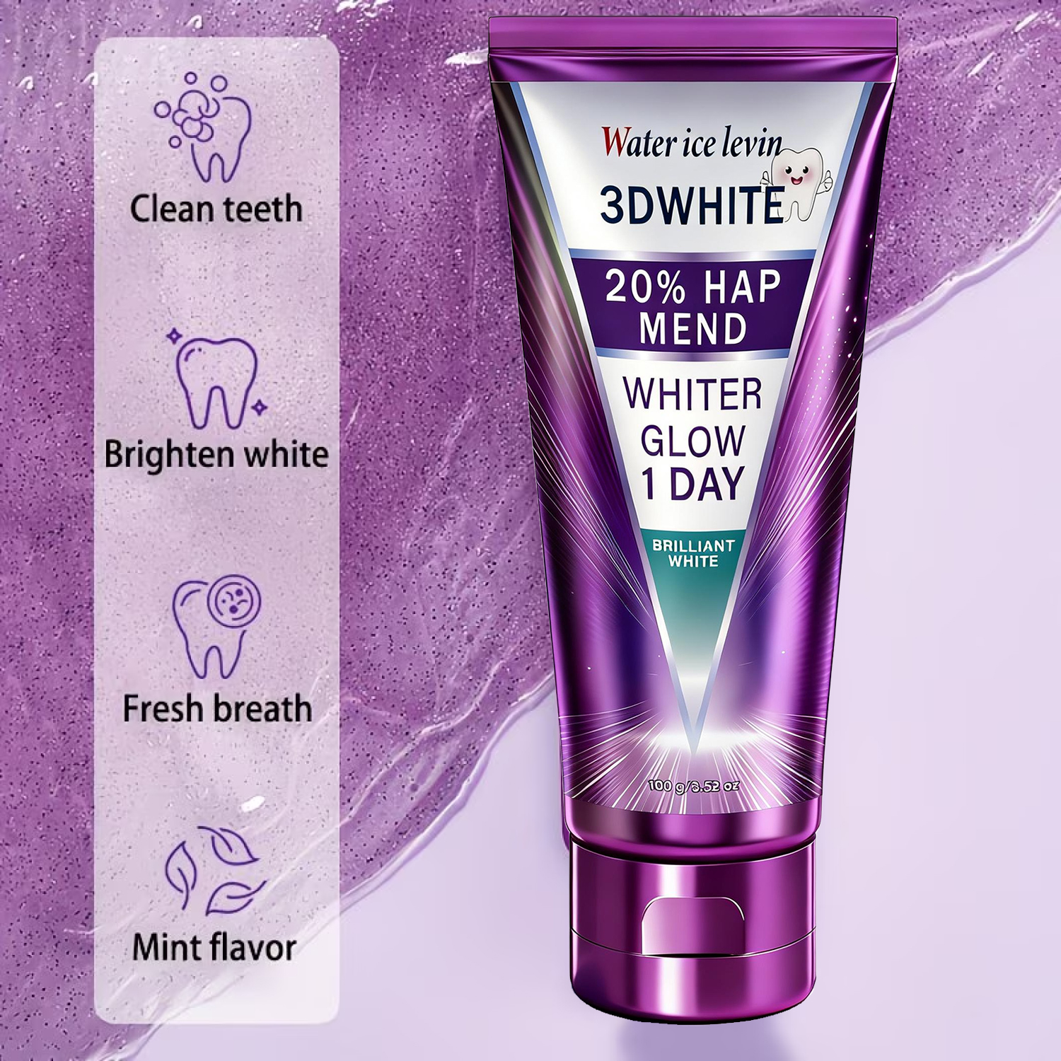 20% HAP 3D White Toothpaste -  - Teeth Whitening At Home review and price