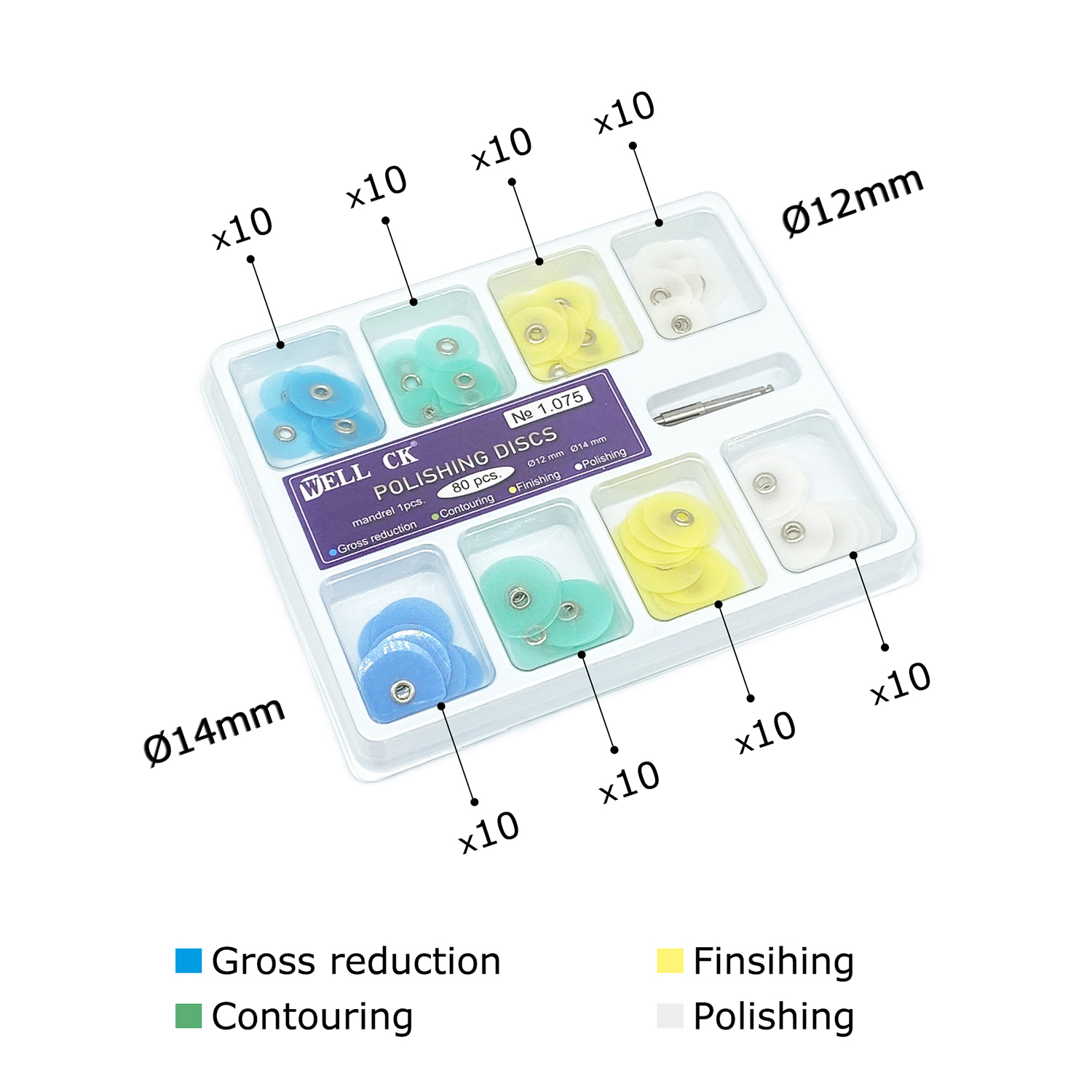 WELL CK 40/80Pcs Dental Polish - Teeth Whitening Uk review and price
