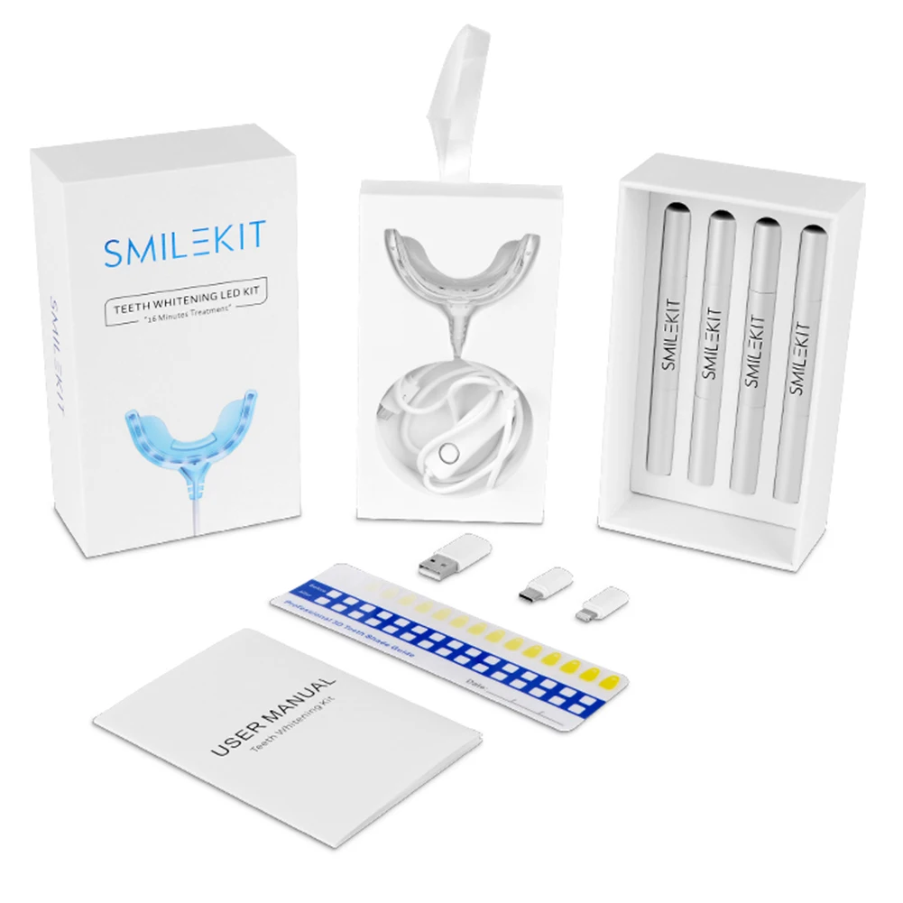 Smart Timing 16 LED Cold Light - Teeth Whitening Bleaching Kit review and price
