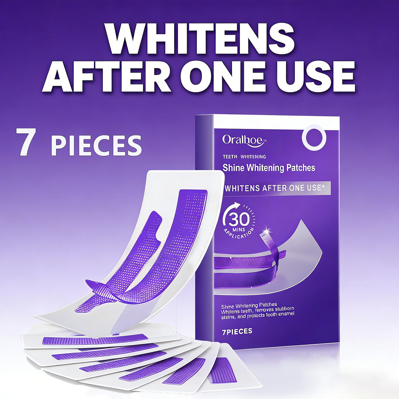 Purple Teeth Whitening Strips  - Teeth Whitening At Home review and price