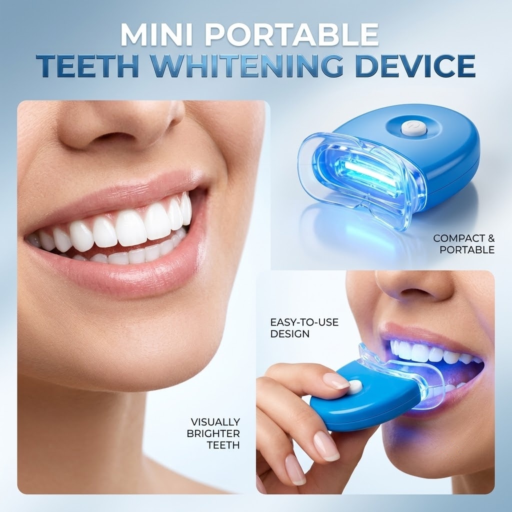 Wireless Cold LED Blue Light T - Teeth Whitening Kit At Home review and price