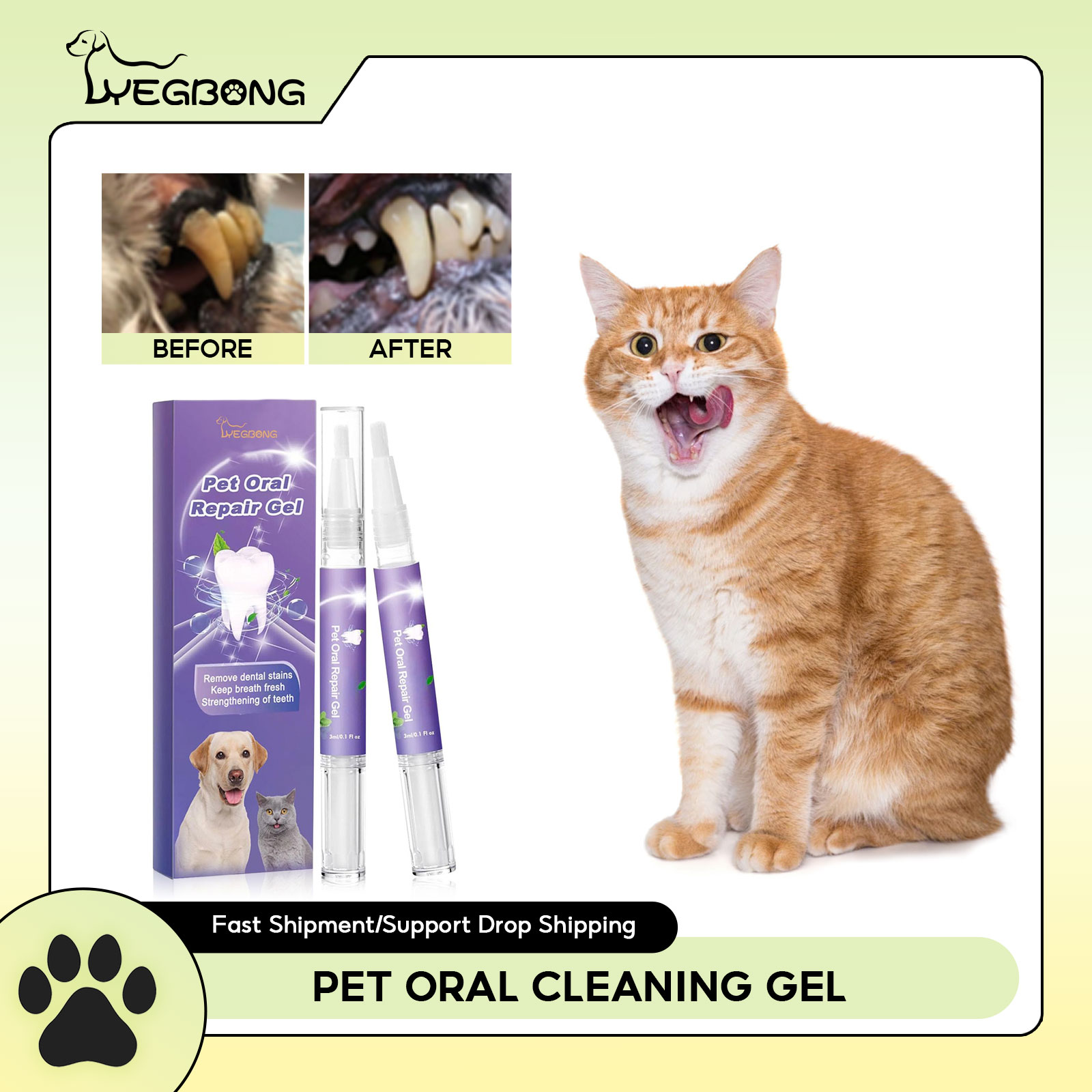 Pet Oral Repair Gel Puppy Tart - Teeth Whitening Levels review and price