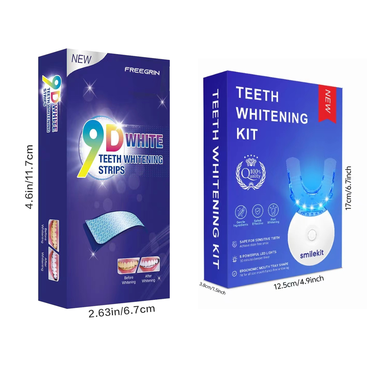 Teeth Whitening Kit - 5X LED L - Teeth Whitening Levels review and price
