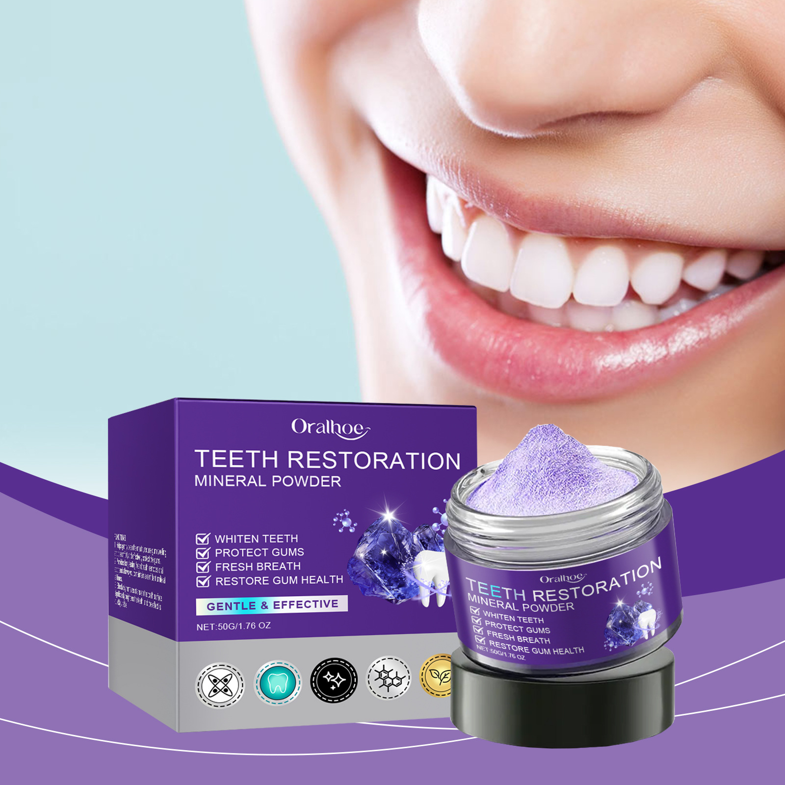Teeth Restoration Mineral Powd - Teeth Whitening Levels review and price