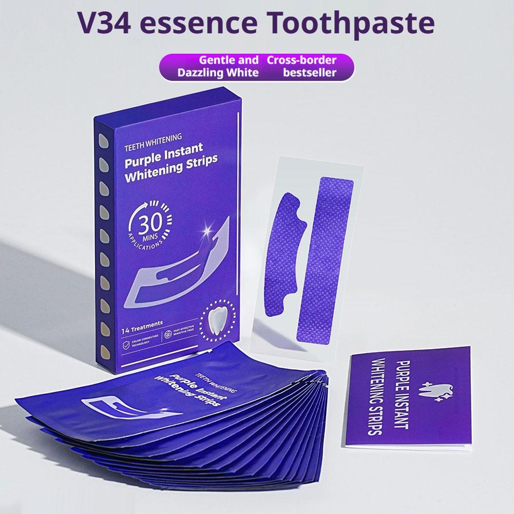 14/28/42PCS V34 Purple Teeth W - Teeth Whitening Kit At Home review and price