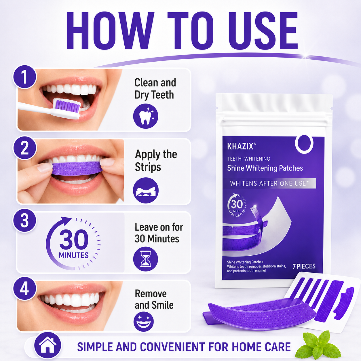 7 pairs Teeth Whitening Strips - Teeth Whitening Routine review and price