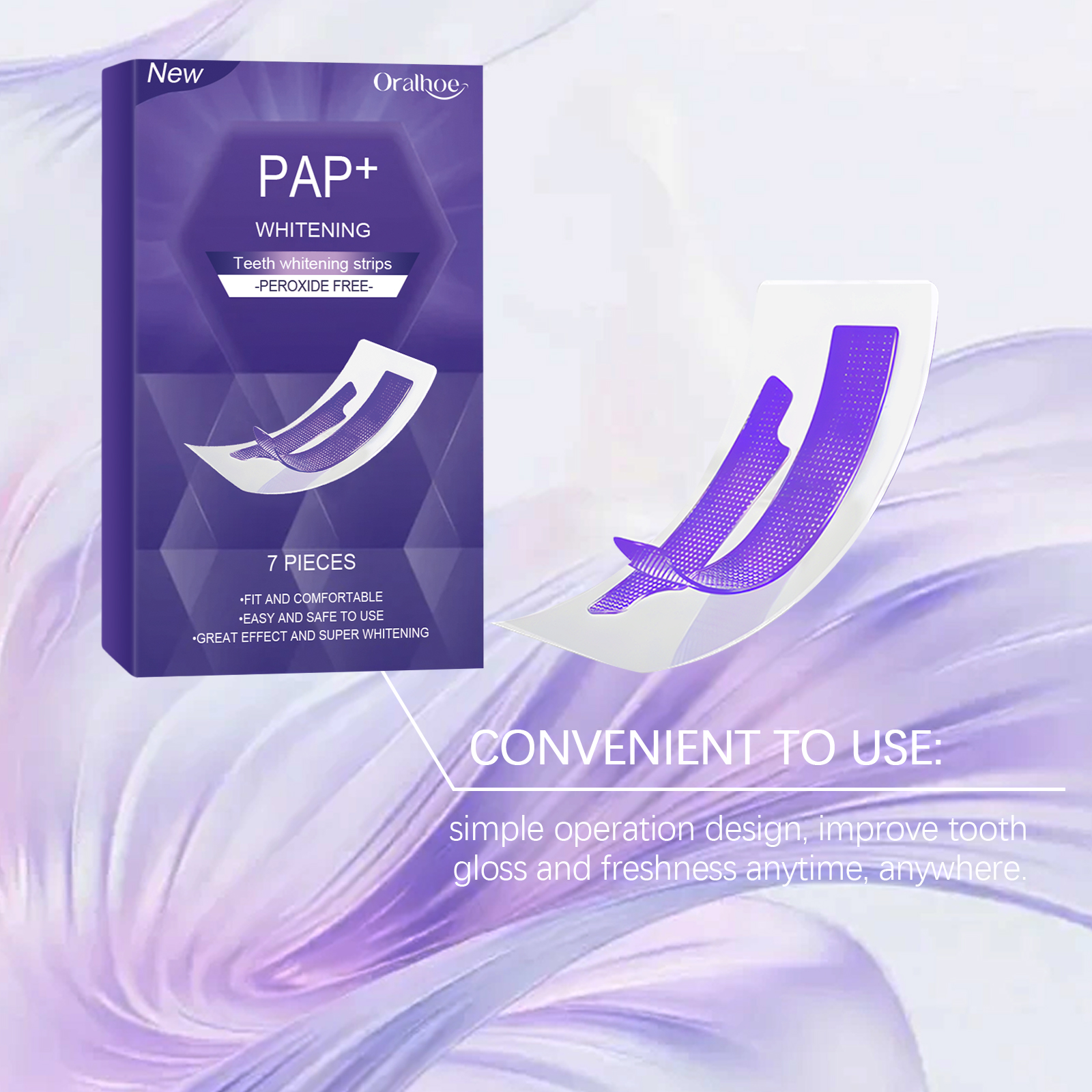 Purple Teeth Whitening Strips  - Teeth Whitening At Home review and price