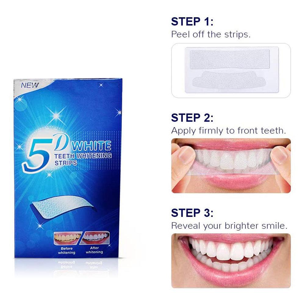 5D White Teeth Whitening Strip - Teeth Whitening Levels review and price