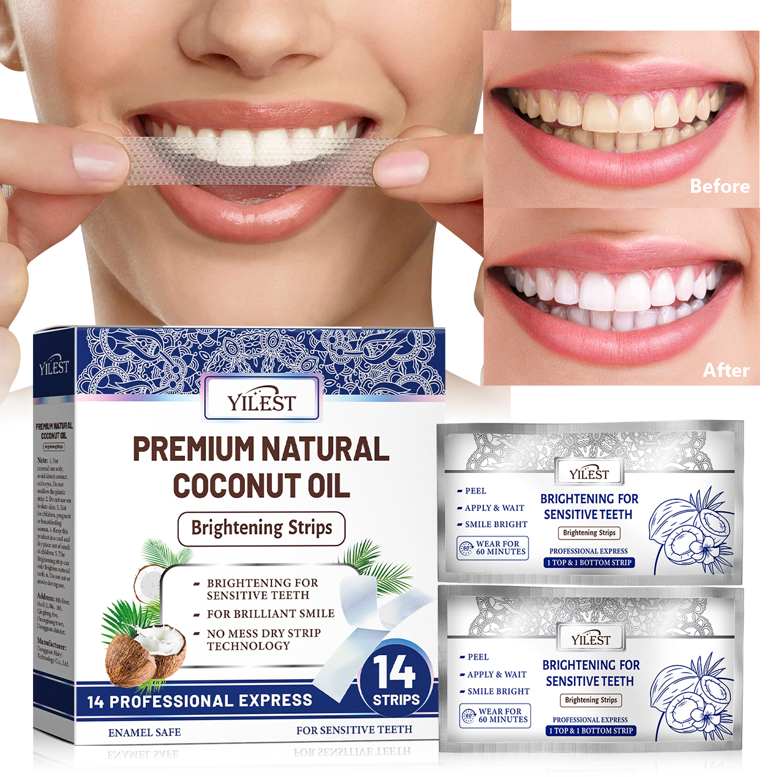 Teeth Whitening Strips 14pcs C - Teeth Whitening At Home review and price