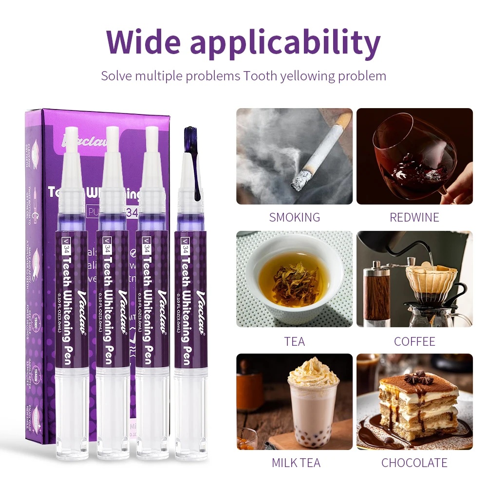 Vaclav V34 Purple teeth whiten - Teeth Whitening Levels review and price