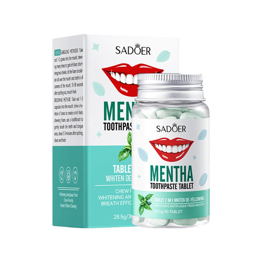 Mint Solid Toothpaste Tablets  - Teeth Whitening Levels review and price